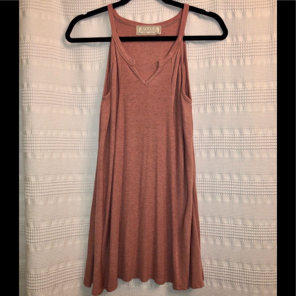 Pink tunic style tank top